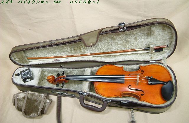 特価】SUZUKI NO.520 バイオリン 1/2 1987 杉藤弓 虎杢 特価】SUZUKI