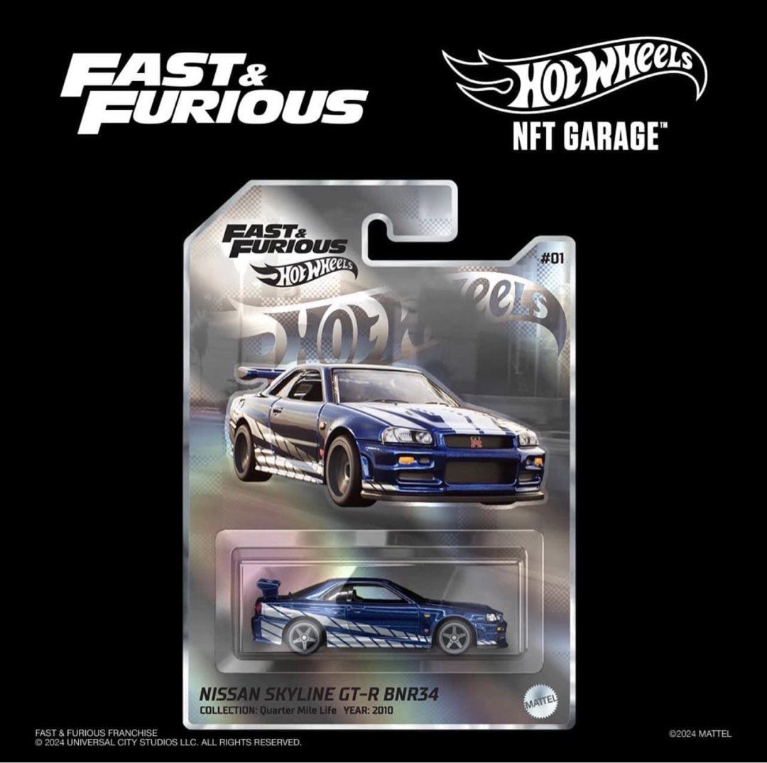 ミニカー Hotwheels FAST&d FURIOUS NET GARAGE GT-R ミニカー