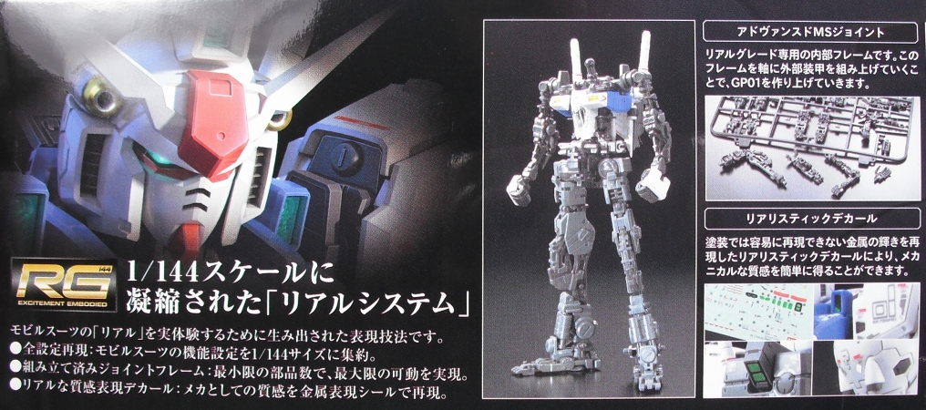 RG 「ガンダム試作1号機 ゼフィランサス」 レビュー