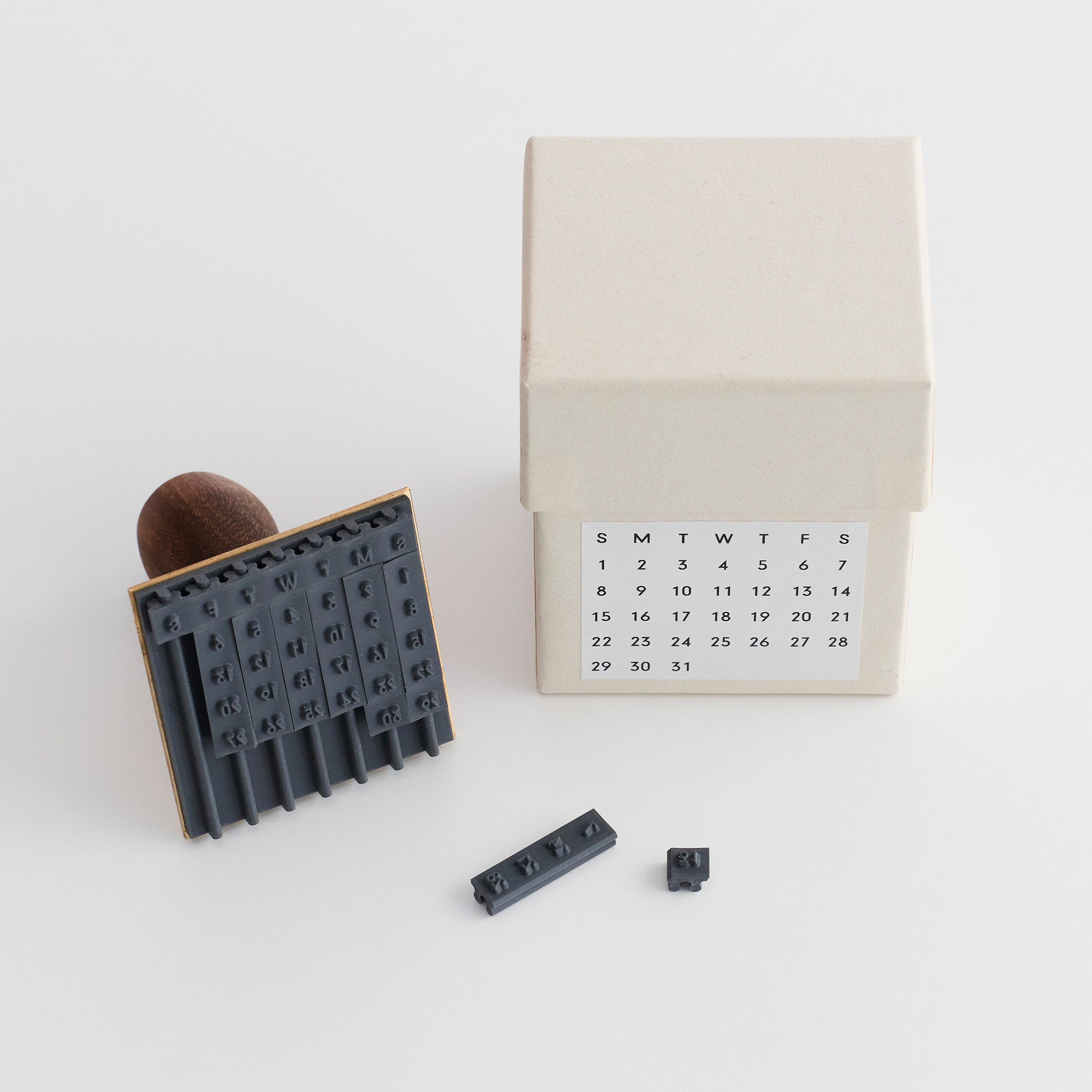 ハンコ 万年カレンダー ＜メール便不可＞ – 水縞