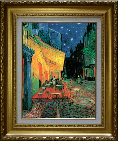 夜のカフェテラス