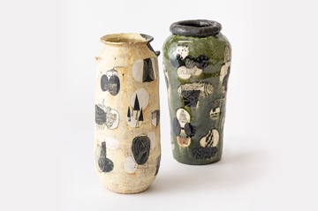 迫二郎作 酒盃 銀箔貼 コレクション | 緑ヶ丘美術館 - Midorigaoka Art