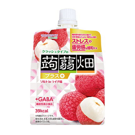 ソルトinライチ味｜クラッシュタイプの蒟蒻畑プラス｜商品ラインナップ