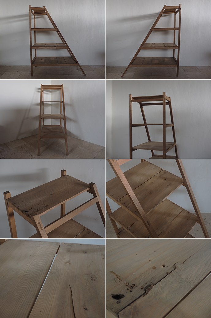 古家具 大型 階段型の4段ラック 陳列台 | MANSIKKA antiquesMANSIKKA