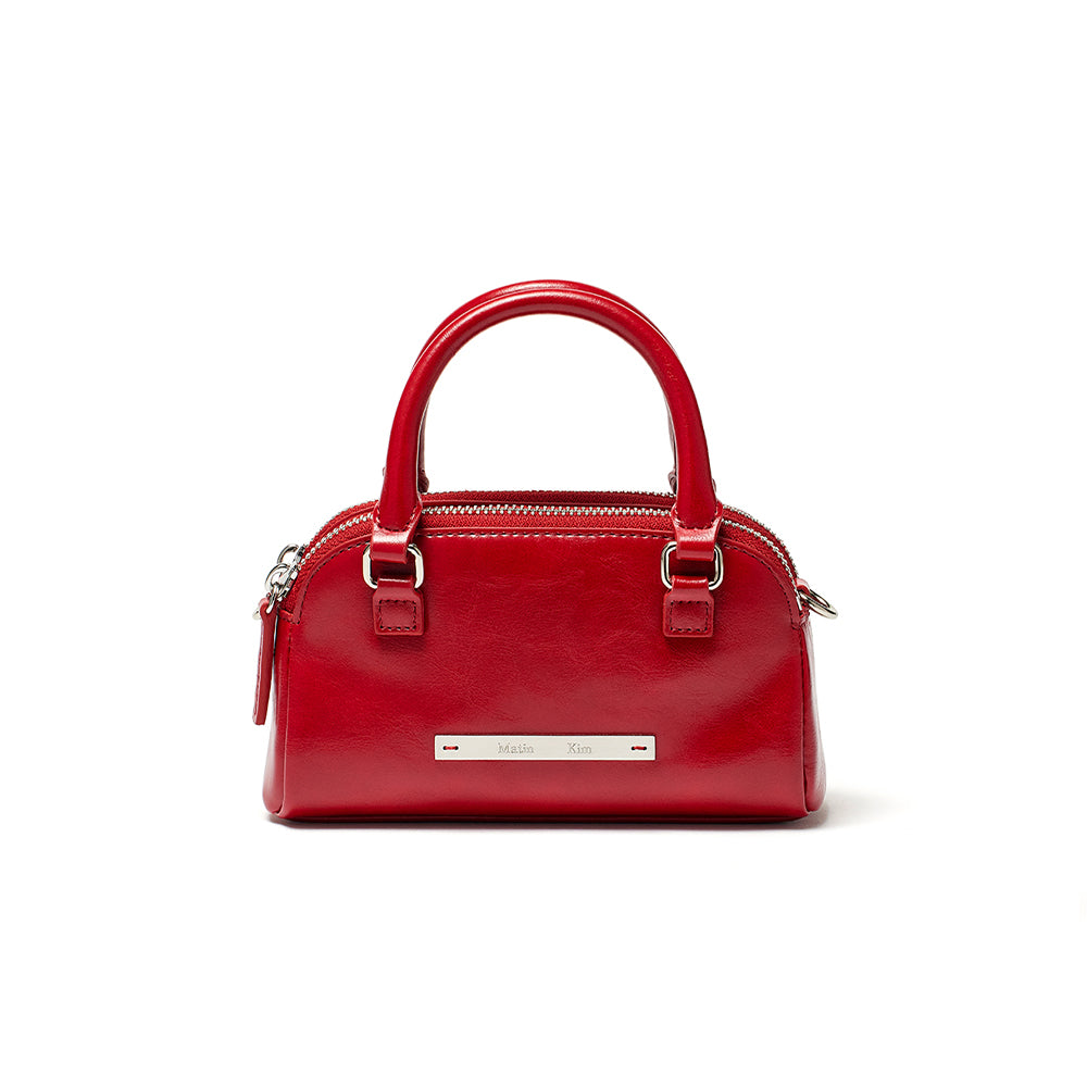 DOUBLE ZIPPER MINI CROSS BAG IN RED – Matin Kim