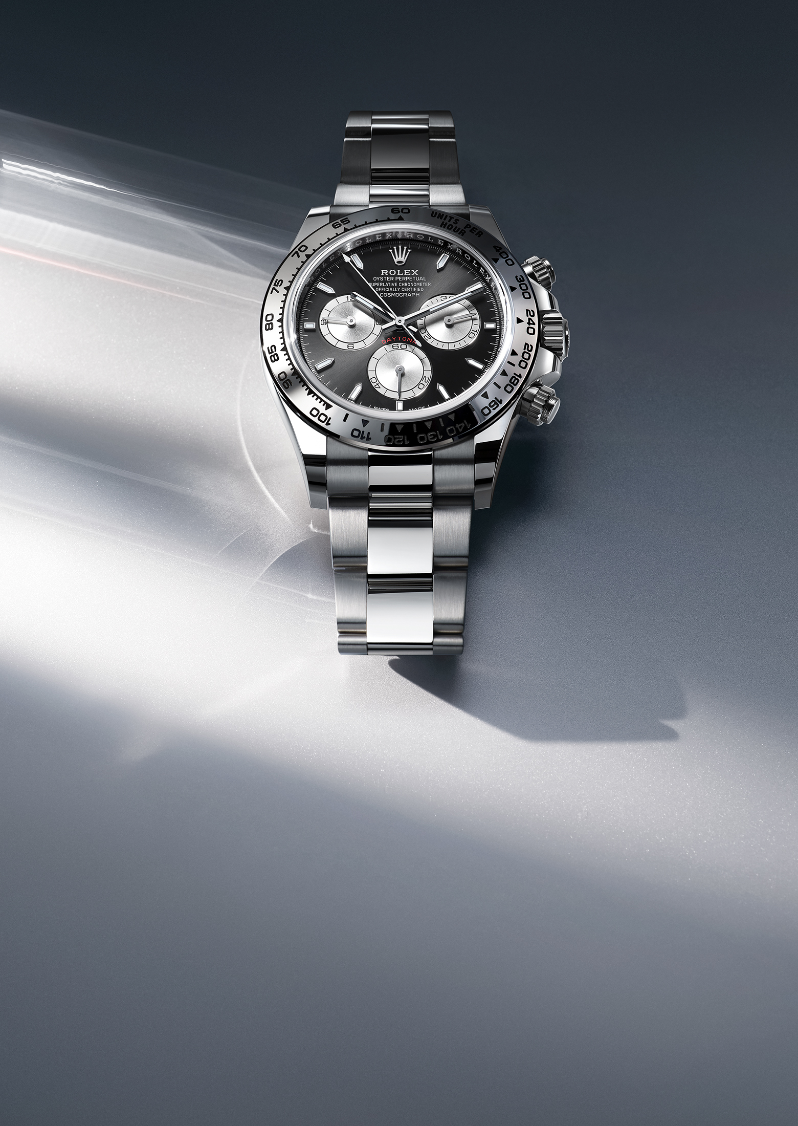 ロレックス コスモグラフ デイトナ ウォッチ：18 ct ホワイトゴールド