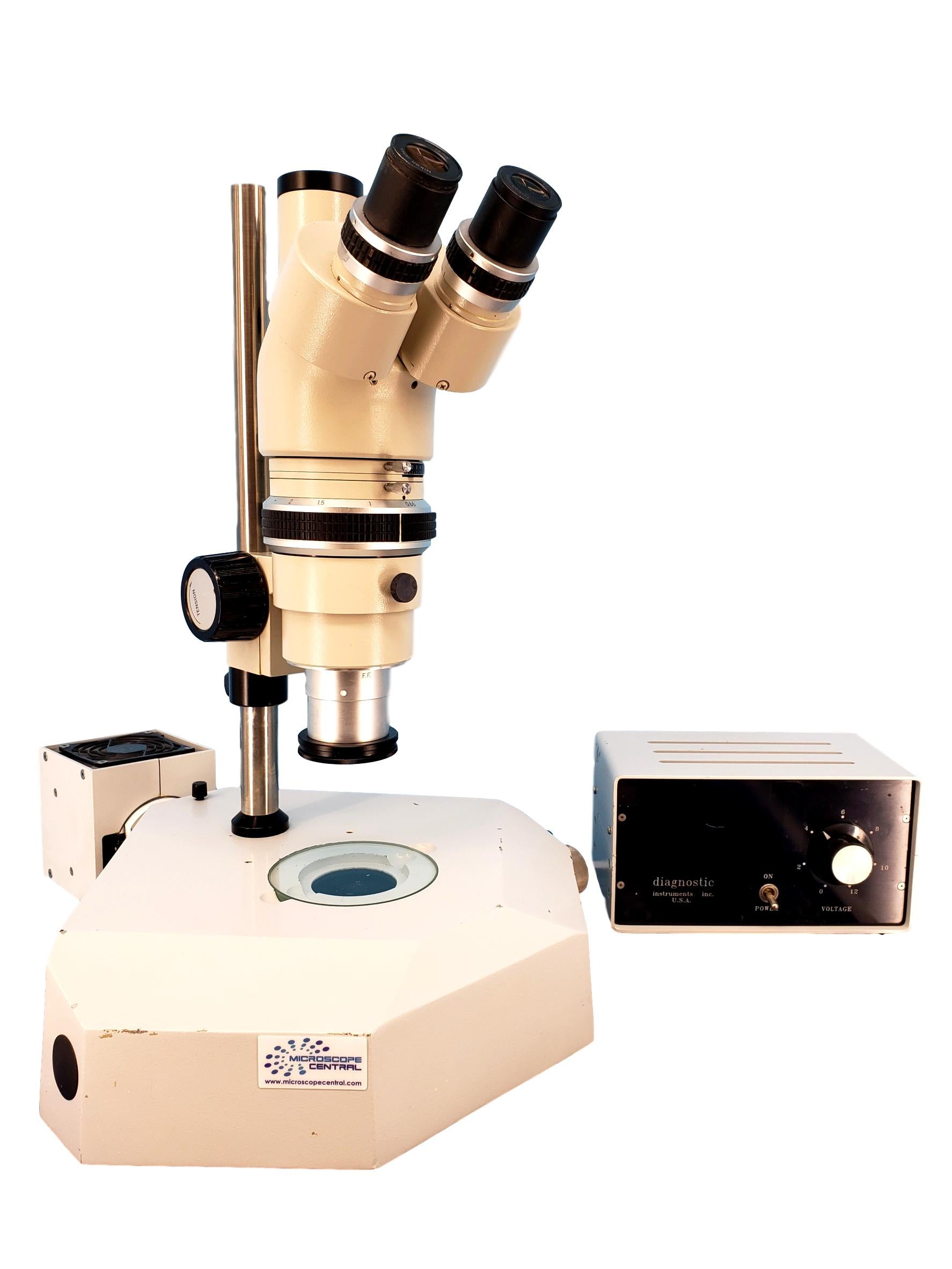 Nikon SMZ-10 Trinocular Microscope on Diascopic Stand – Microscope