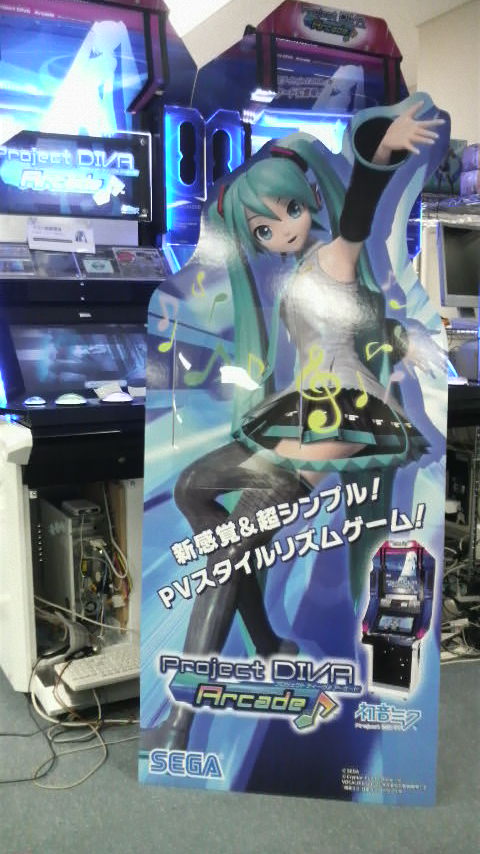 初音ミク Project DIVA Arcade 等身大スタンドPOP