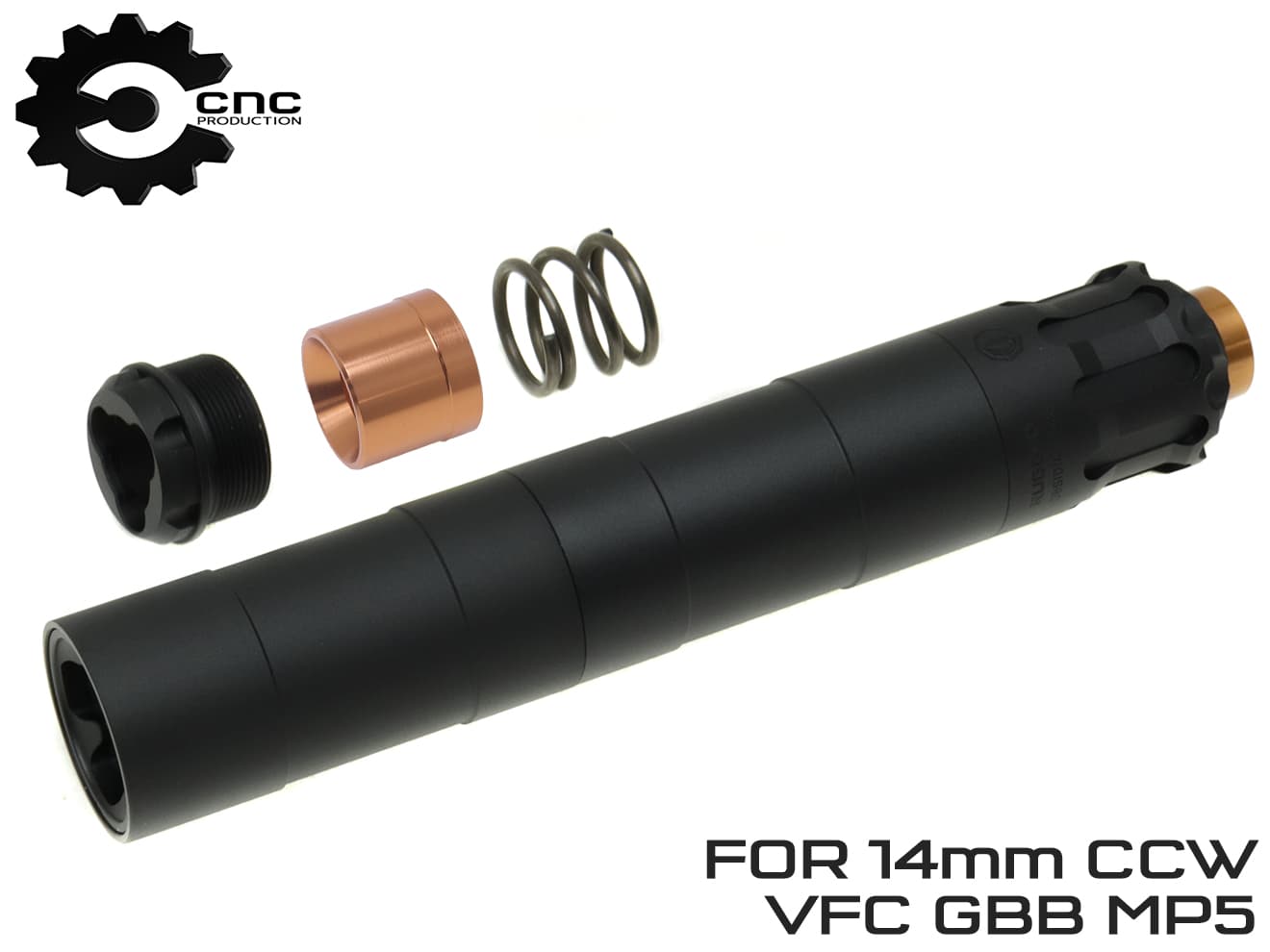 CNC Production OBS モジューラーサプレッサー 9mm(14mm逆ネジ/VFC GBB