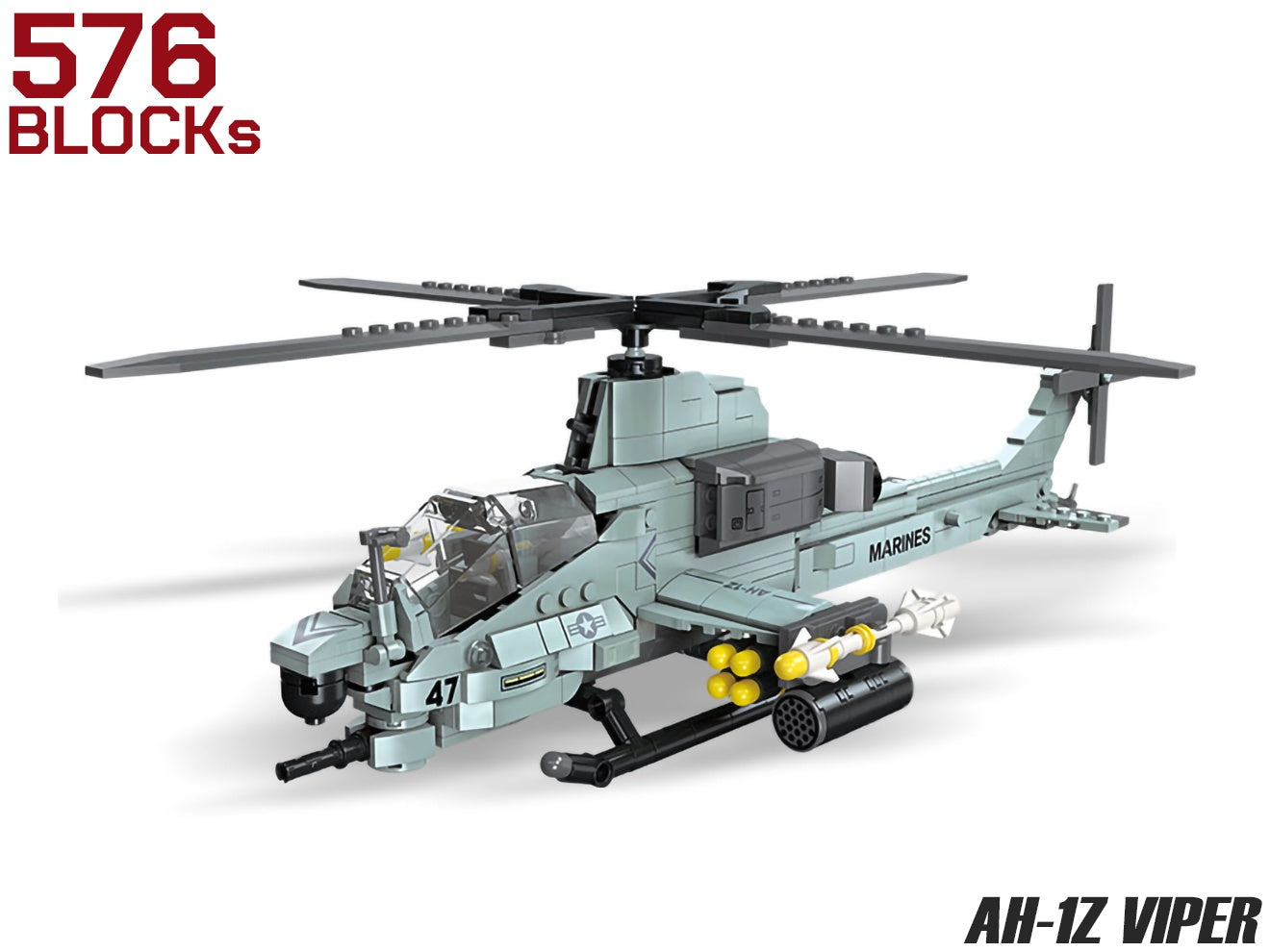 AFM AH-1Z ウ゛ァイパー 攻撃ヘリコプター 597Blocks | ミリタリー