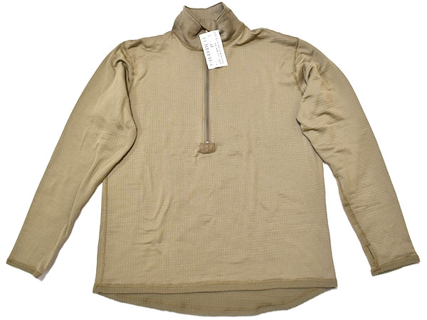 米軍実物 ECWCS GEN3 LEVEL2 グリッドフリース シャツ M-L ブラウン