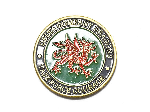 米軍実物 陸軍 イラク DELTA COMPANY DRAGONS TASK FORCE COURAGE