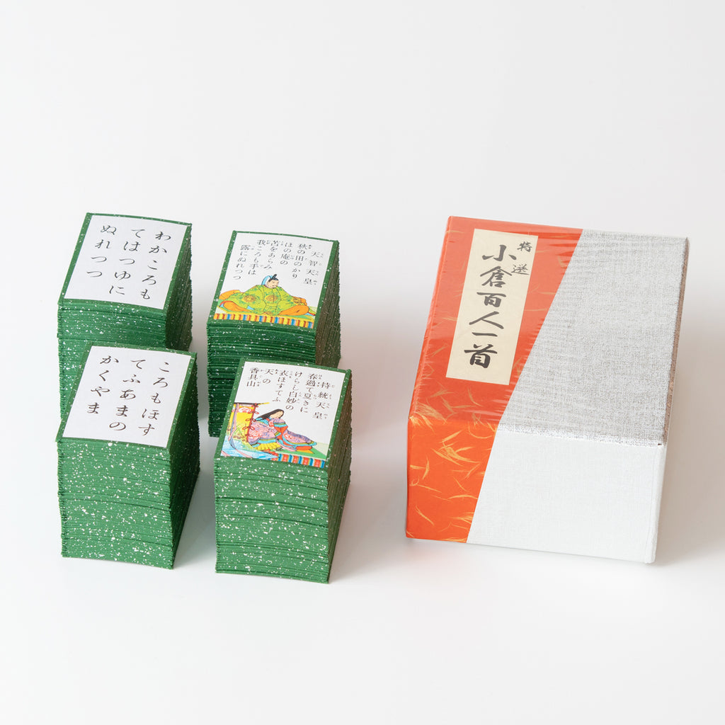 小倉百人一首 貴重品 木製 新品 中村北潮 小倉百人一首 貴重品 木製