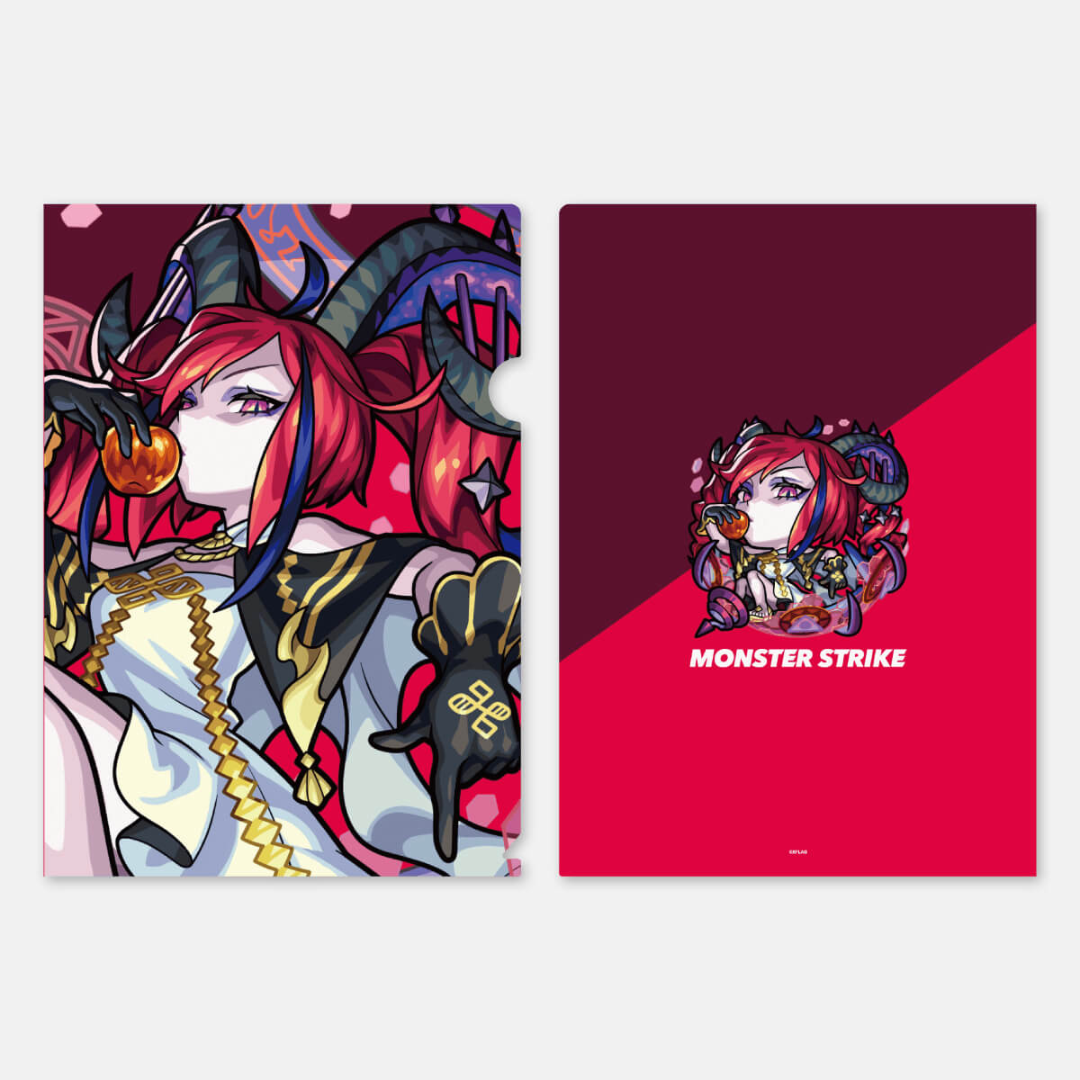 クリアファイル ダブルカラー 因果律の悪魔 ラプラス｜モンスター