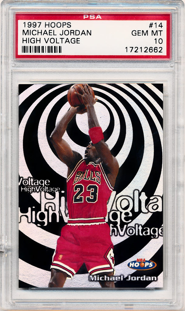 Skybox 1997-1998 NBA Hoops High Voltage #14 Michael Jordan 14/20