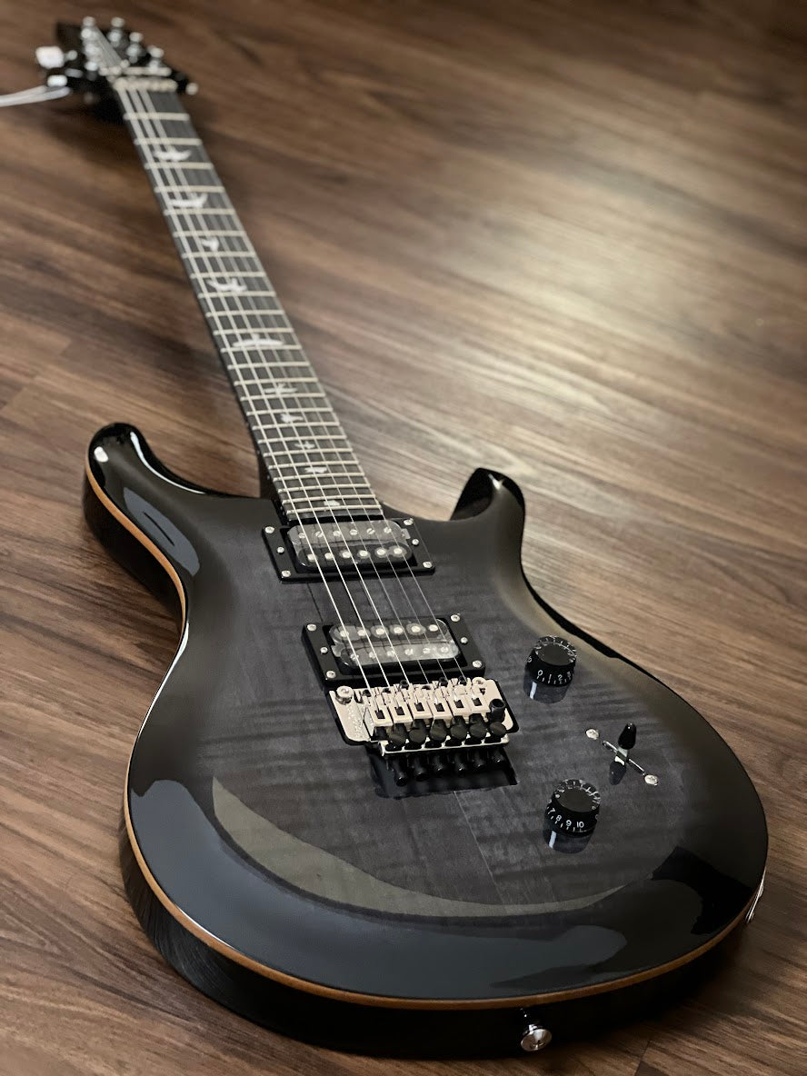 PRS SE Custom 24 Floyd Rose in Charcoal Burst – nafiriguitar.com