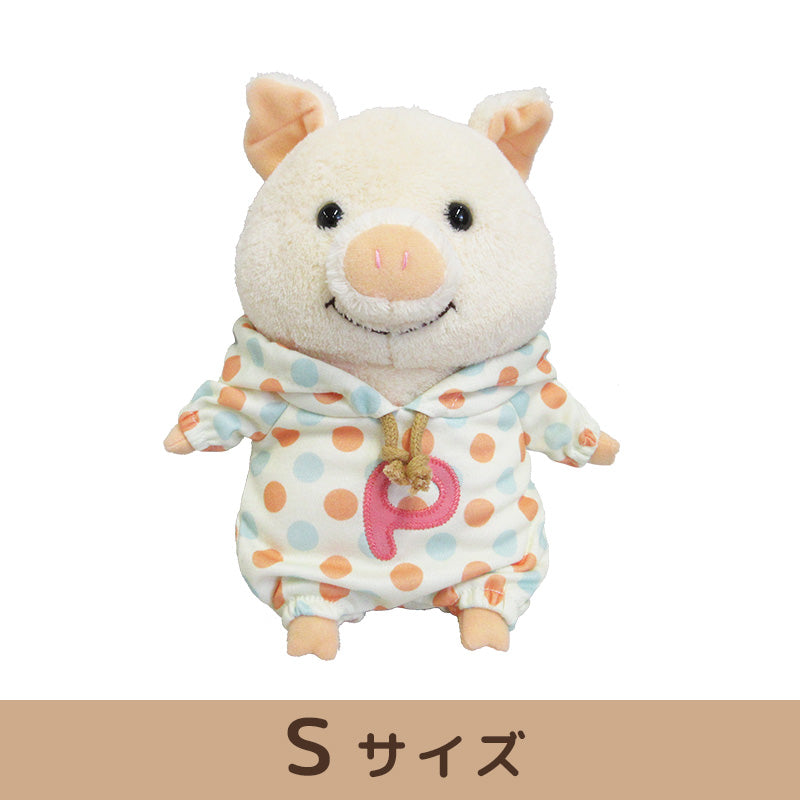 ぷーとん ドットパーカー 【ぬいぐるみM/S/マスコット】 – nipopo
