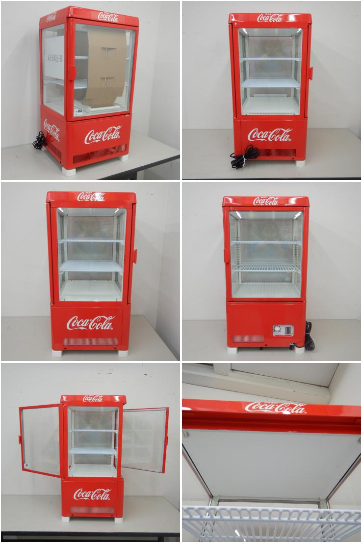 SANYO 冷蔵・温蔵 4面ガラス ショーケース コカコーラタイプ SANYO