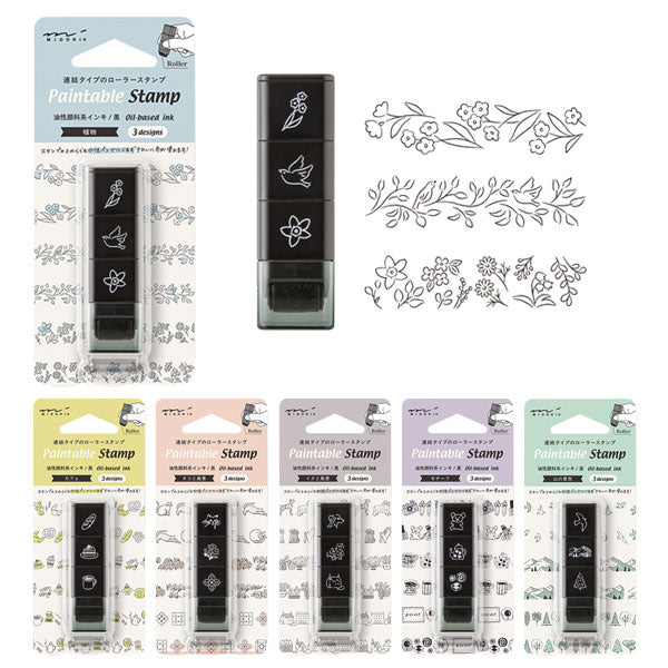 ペインタブルスタンプ スタンプ ローラー [全6種類・各3柄] デザイン