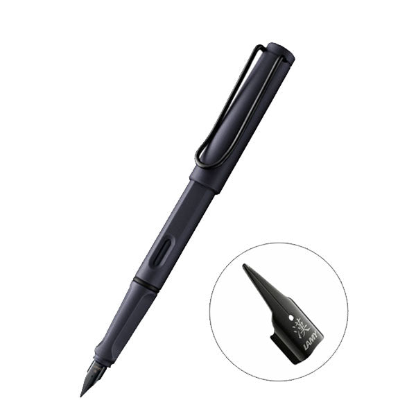 数量限定】ラミー サファリ steel black 万年筆 [漢字ニブ] LAMY