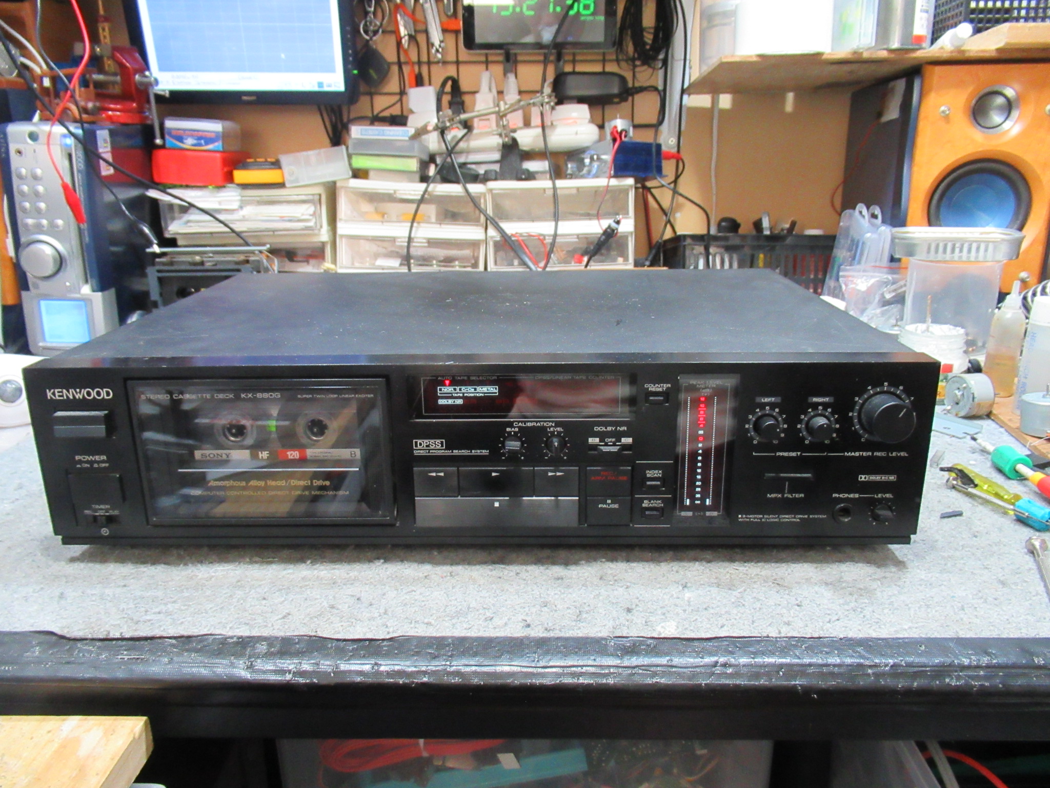 KENWOOD KX-880G 不動の原因は電解コンデンサー劣化 – Audiolife