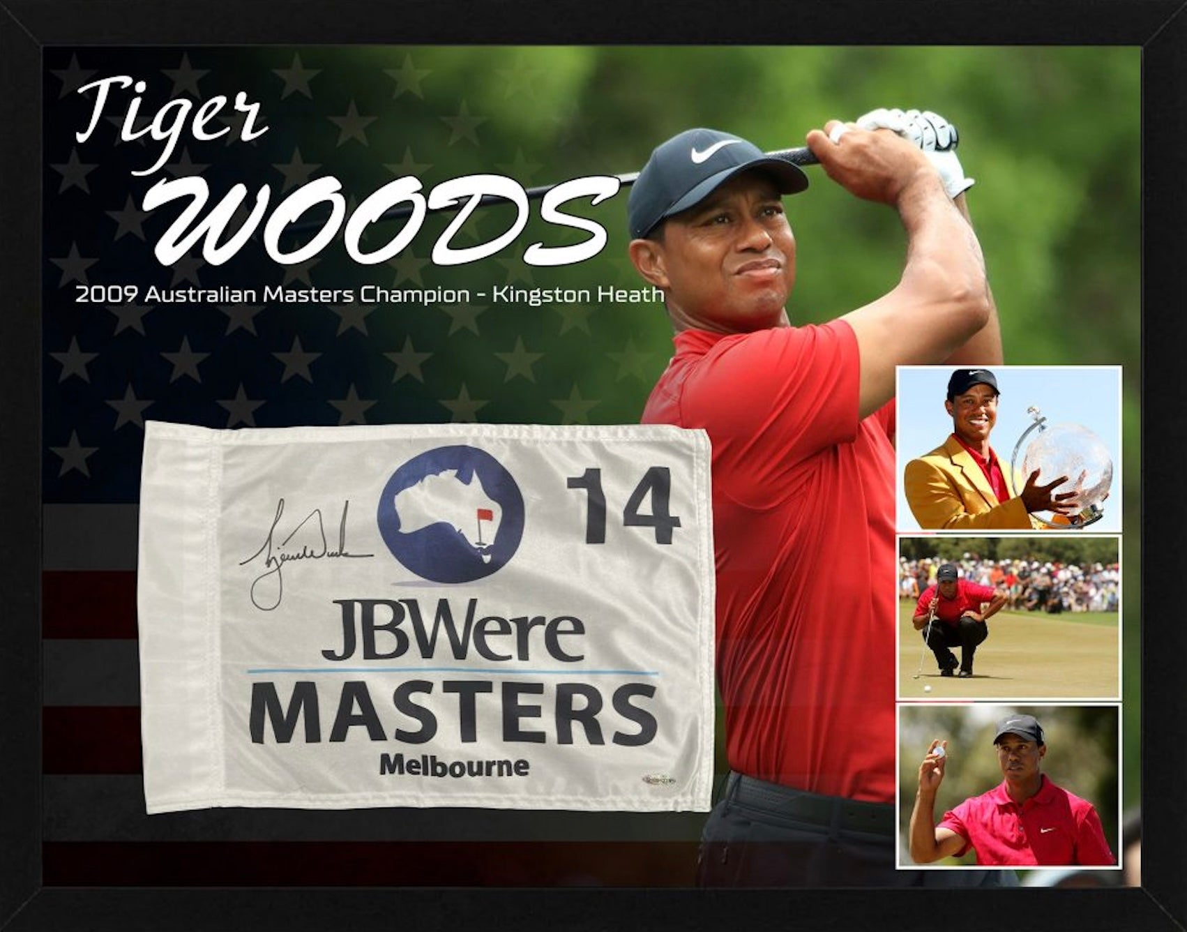 アッパーデック社激レアタイガーウッズ直筆サイン入