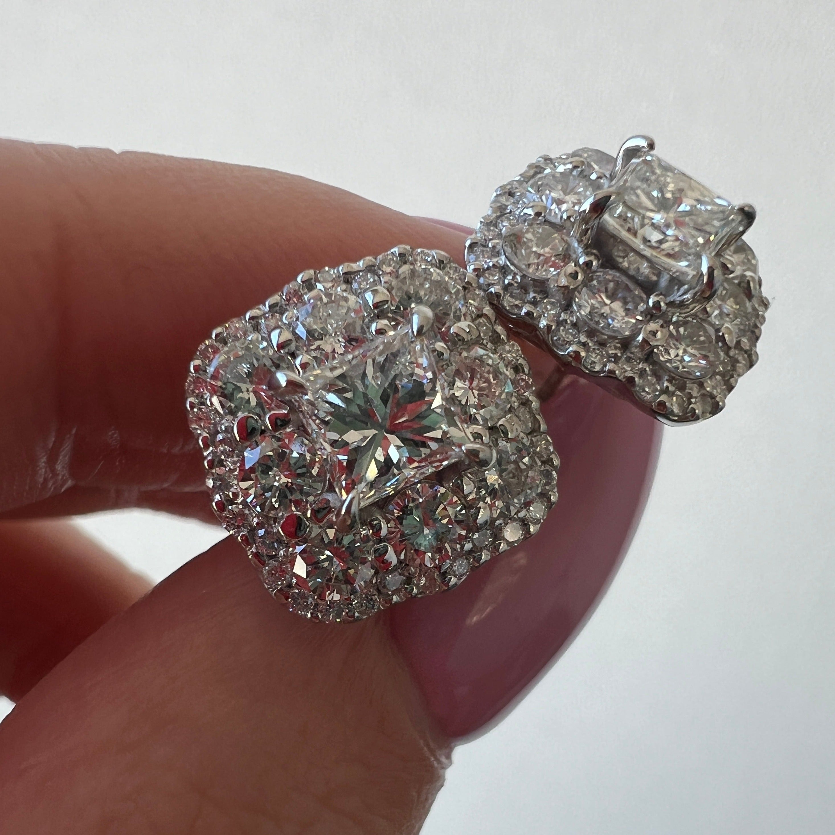 め*)様 櫻井彩子さん アクアマリンピアス 女医さん］ピアス ダイヤ