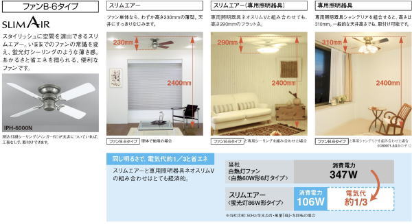 東芝 シーリングファン スリムエアー（ファンB-6タイプ）を激安価格で