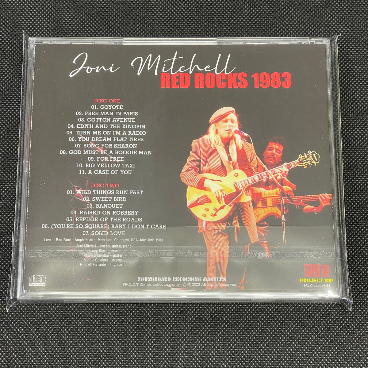 ミュージシャン Joni Mitchell Live1983 Concert Phamphlet Joni