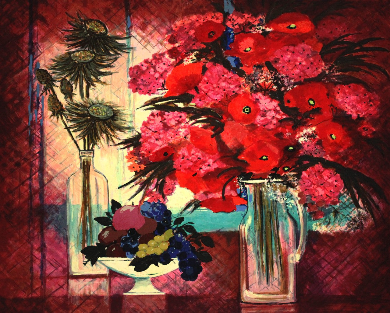 ミッシェル・アンリ 【赤いインスピレーション】オリジナルシルク