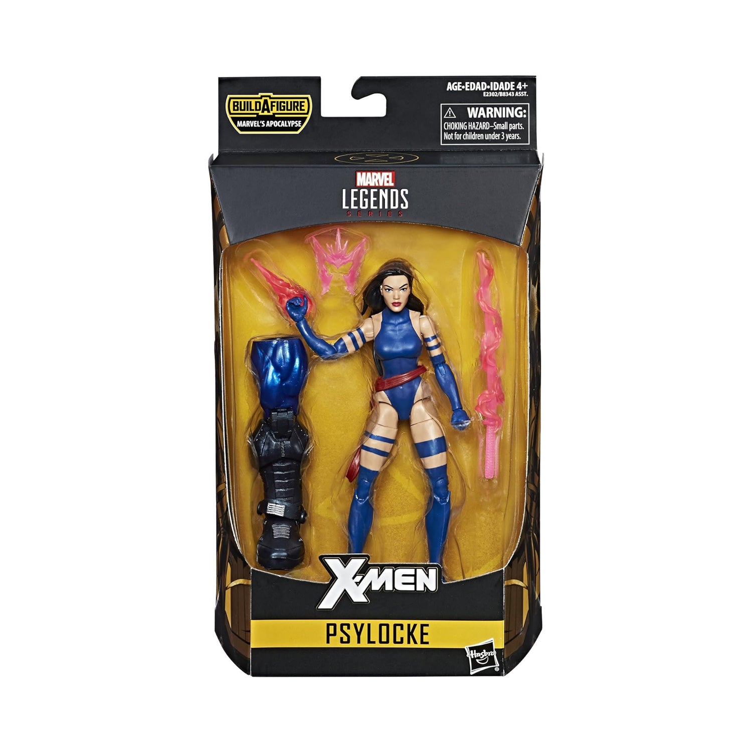 Marvel Legends Apocalypse Series Psylocke (Black Hair) 6-Inch