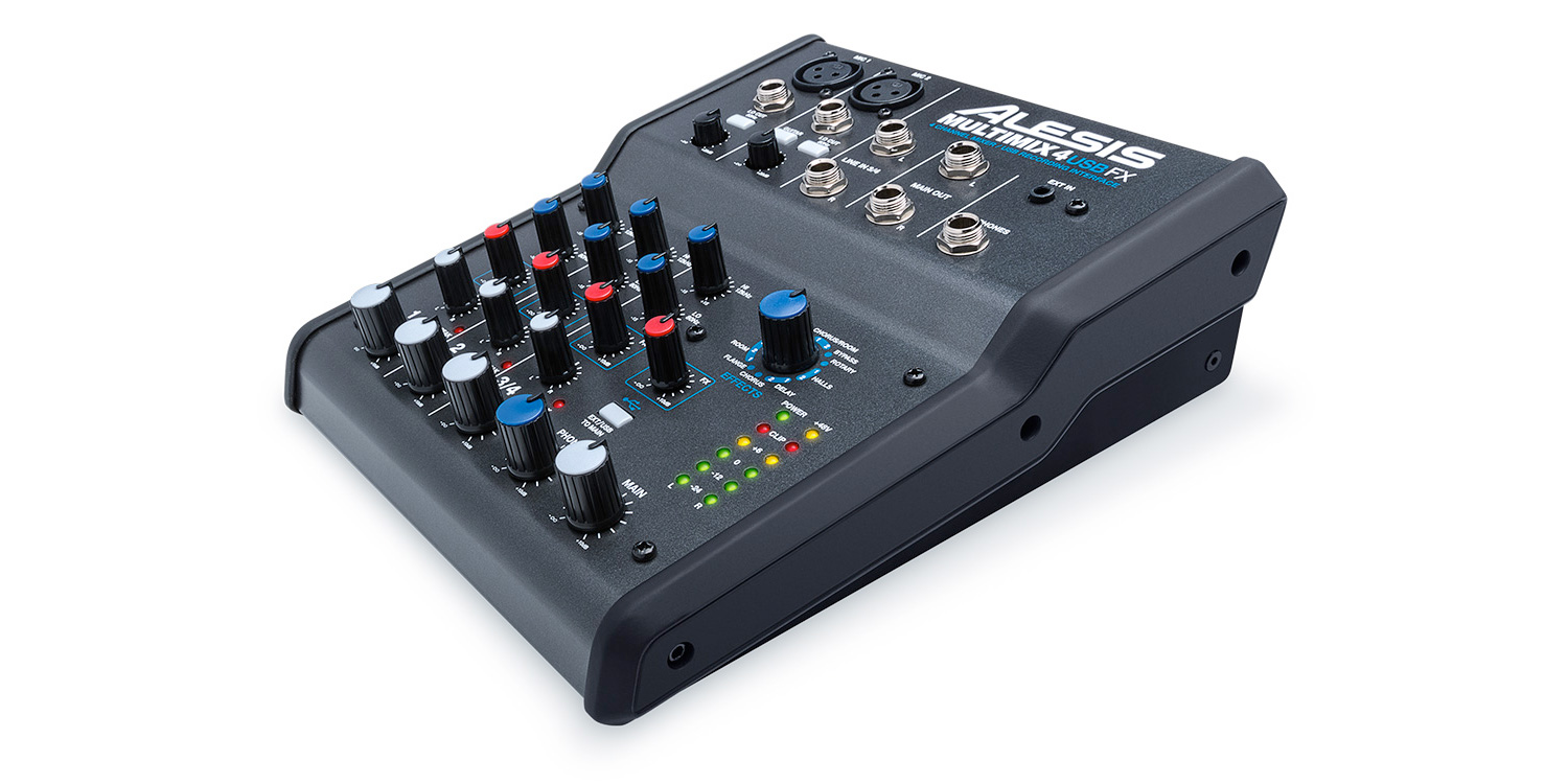 美品! Alesis MULTIMIX 4 USB FX エフェクト内蔵アナログミキサー Pro