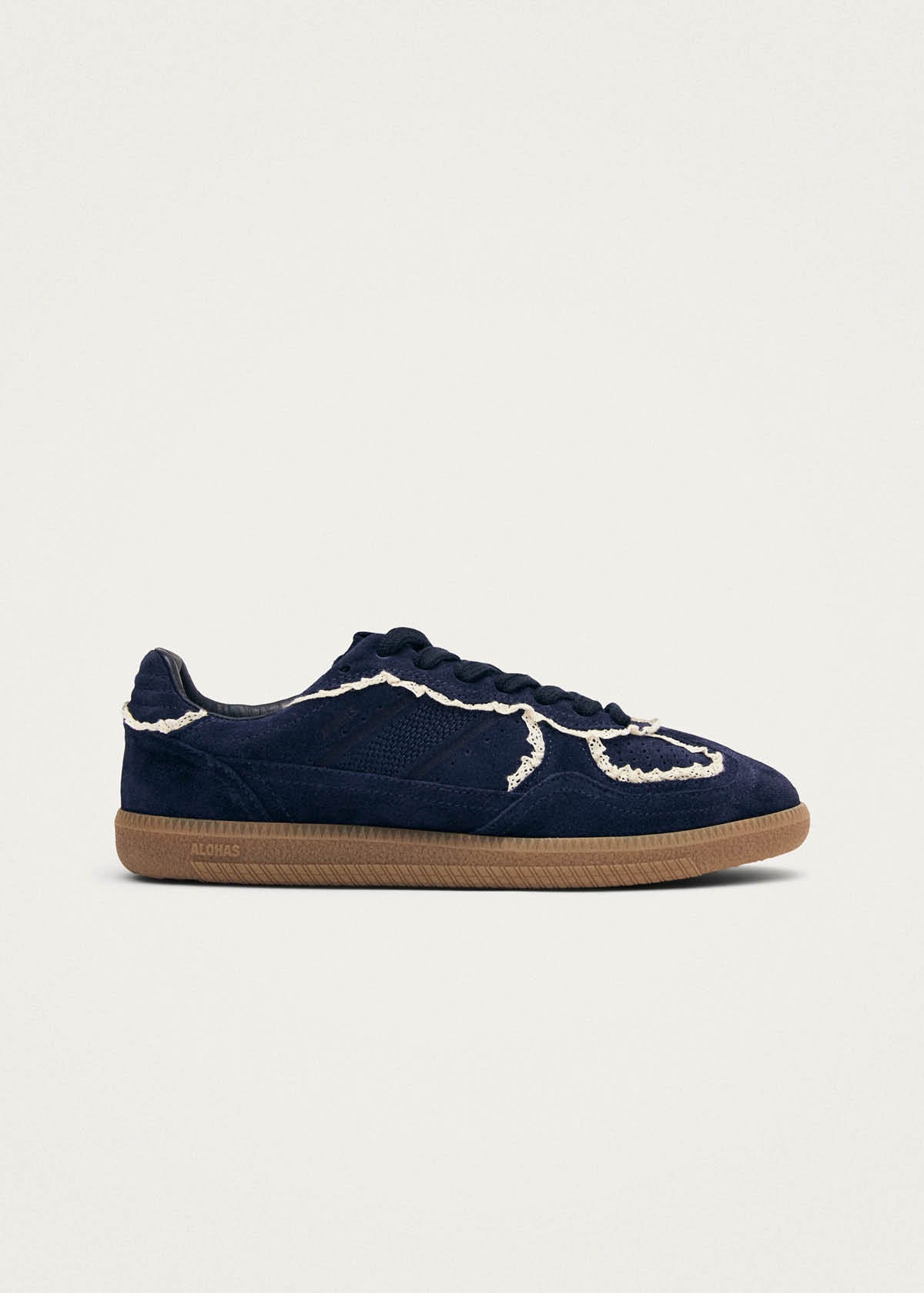 Tb.490 Crochet Navy Leather Sneakers | ALOHAS