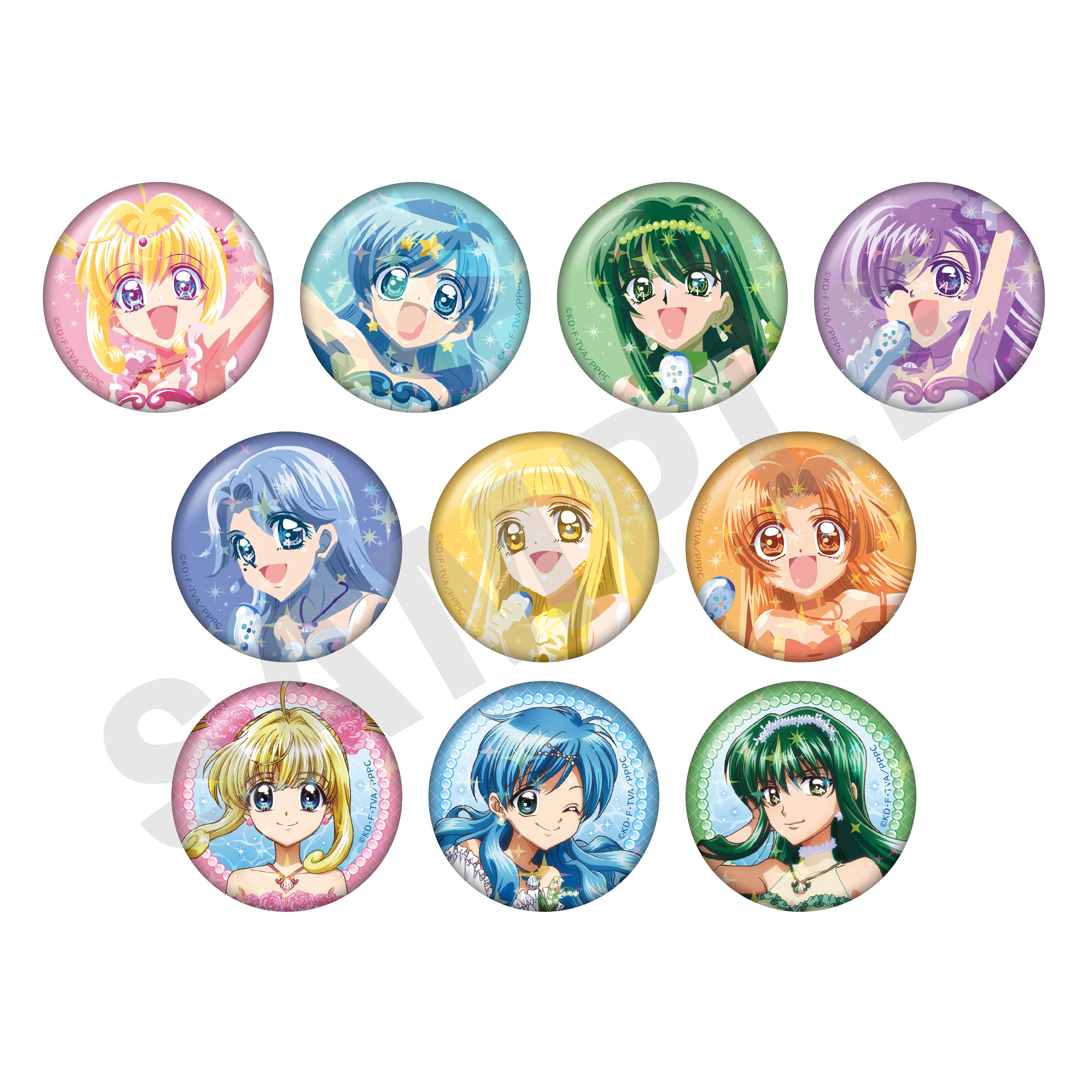 全種セット】「ぴちぴちピッチ」トレーディングキラキラ缶バッジ（全10