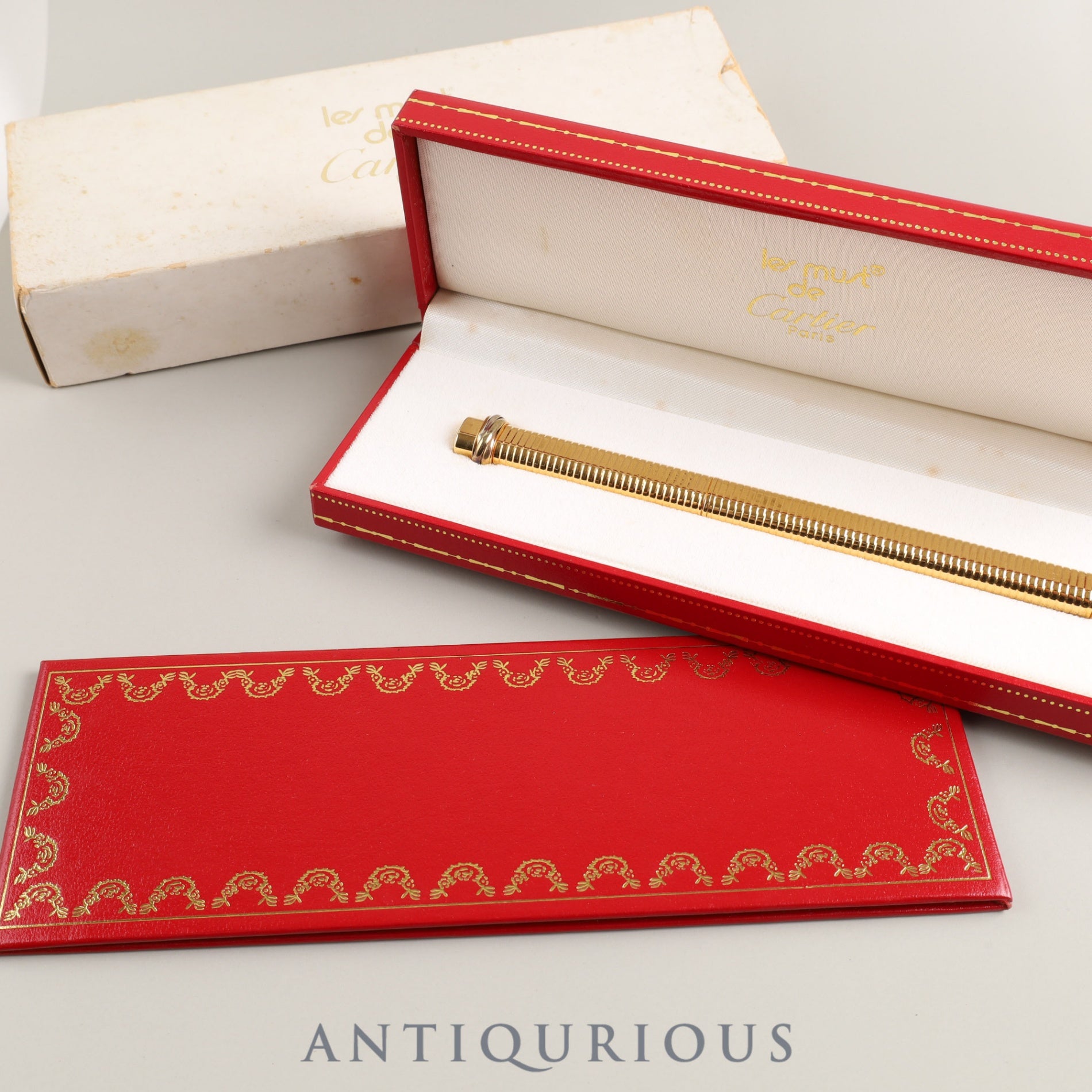 カルティエ トリニティ ボールペン GP キャップ式 箱 ※カルティエにて