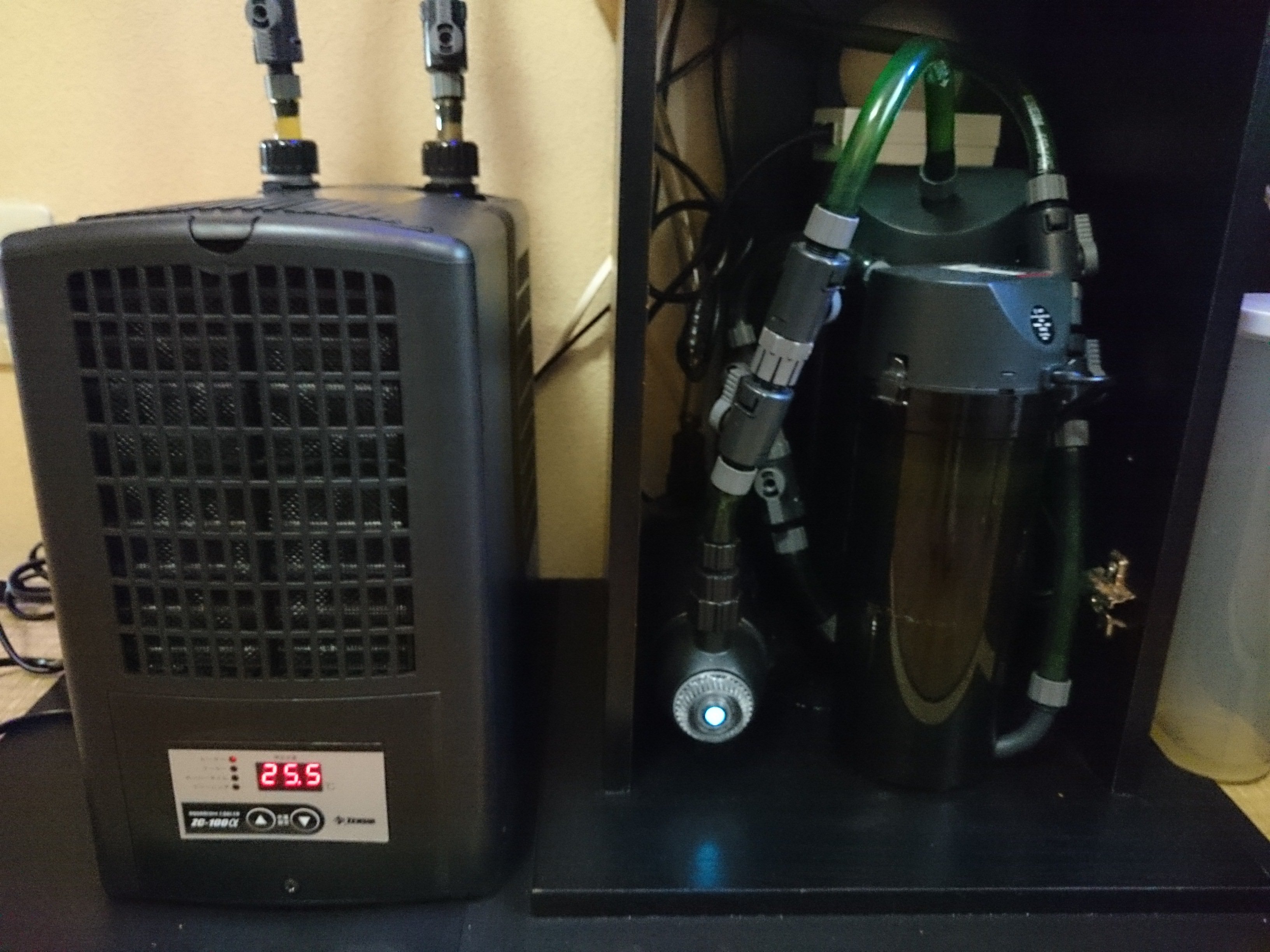 absdut.02.19 ZC100αとポンプとホースとダブルタップ absdut.02.19