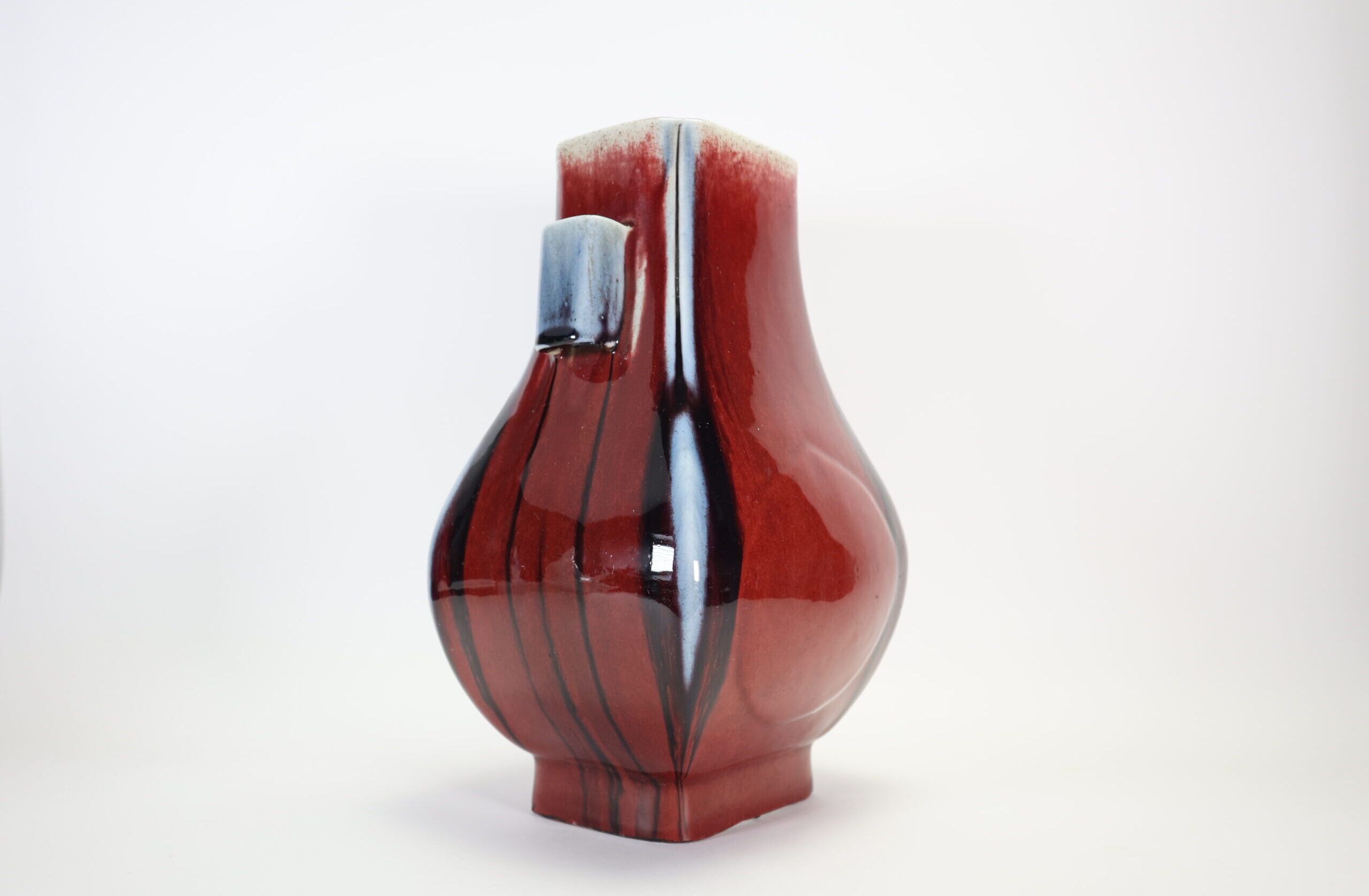 中国美術 紅釉花瓶 賞瓶 DT618 中国美術 紅釉花瓶 賞瓶 DT618 中国美術