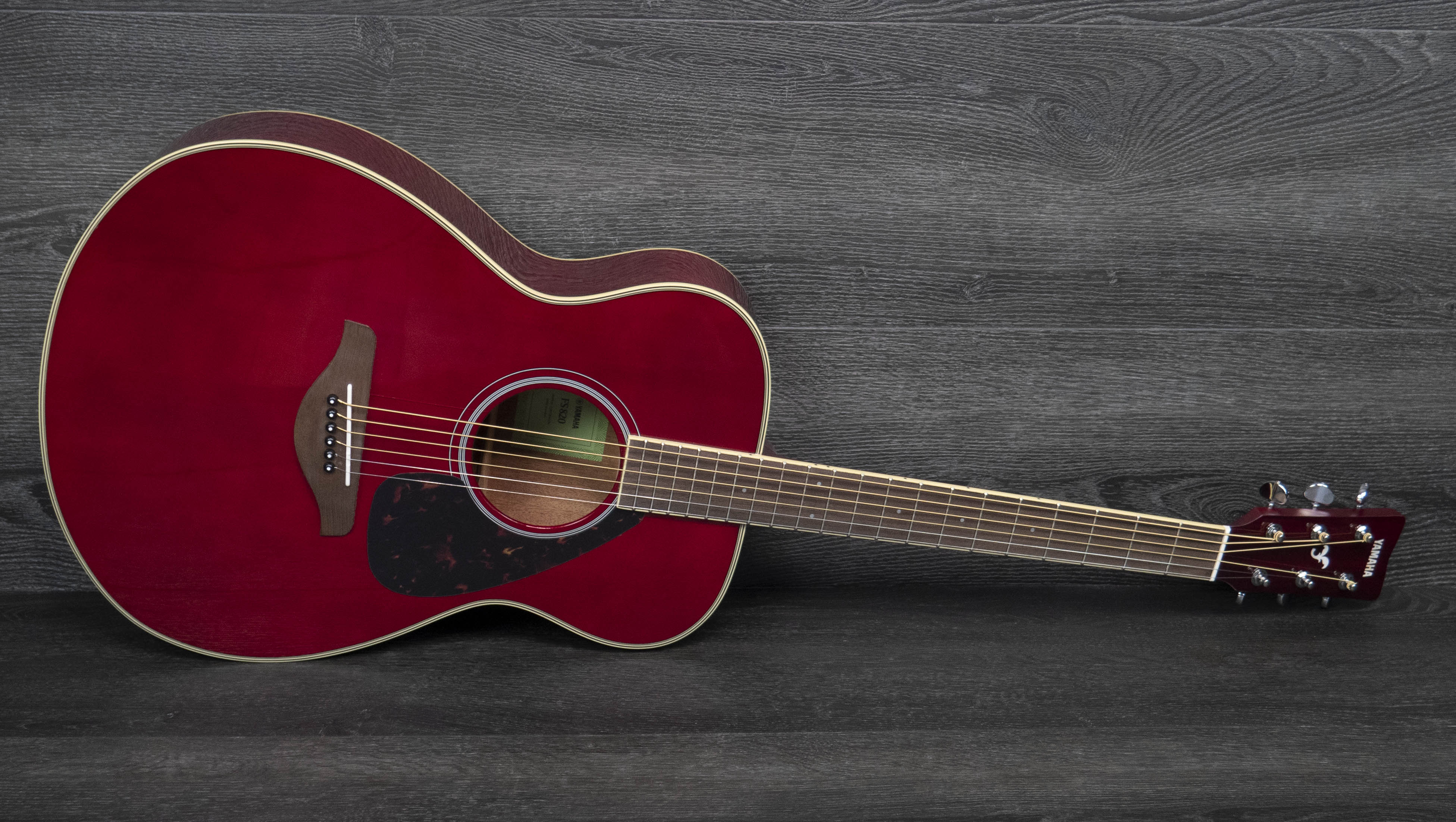 Yamaha FS820 Mk II Acoustic Guitar, Ruby Red – A Strings