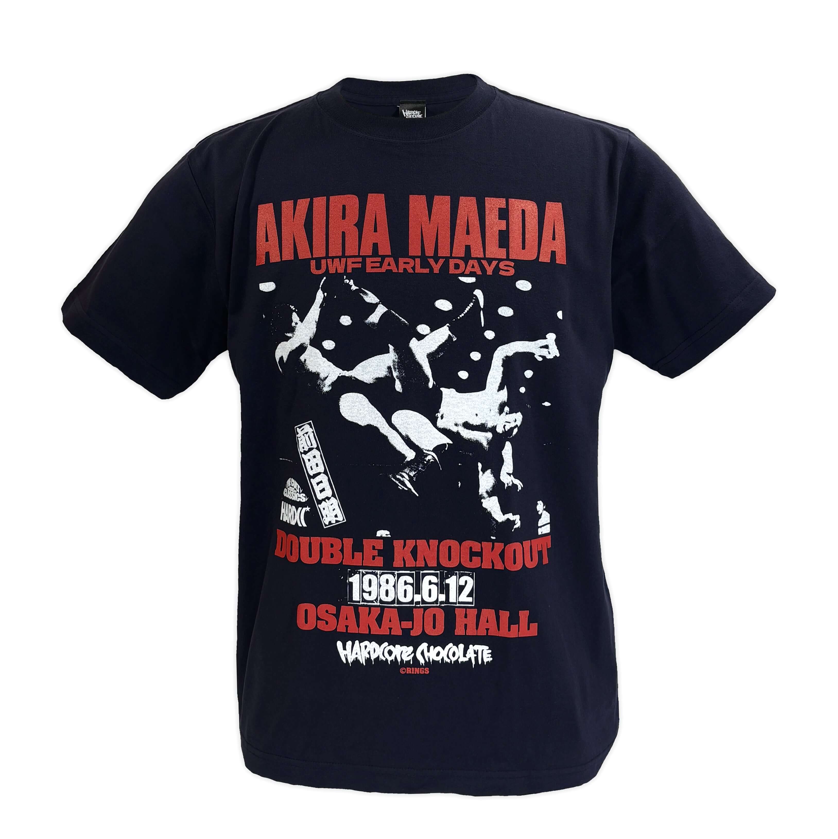 大阪城・前田日明 (大車輪ネイビー) Tシャツ – プロレス専門店バック