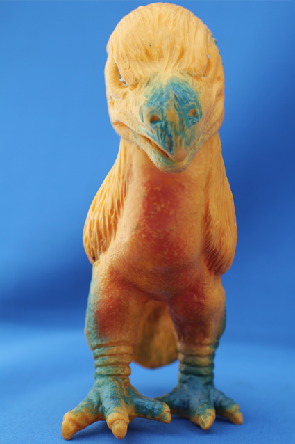 当時物 大協製『生きていた恐竜と怪獣』ジアトリマ ソフビ 当時物 大