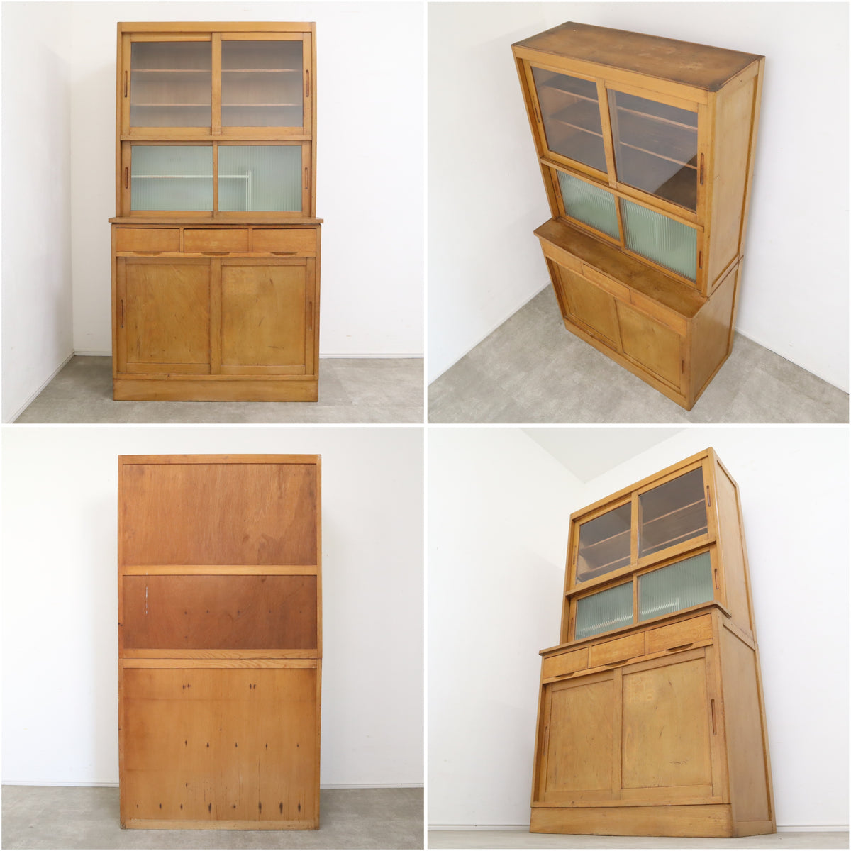 レトロなガラス戸食器棚・キャビネット – バナルオンラインショップ