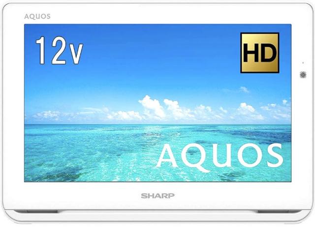 AQUOS ポータブル液晶カラーテレビ 2T-C12AF-W SHARP ポータブルテレビ