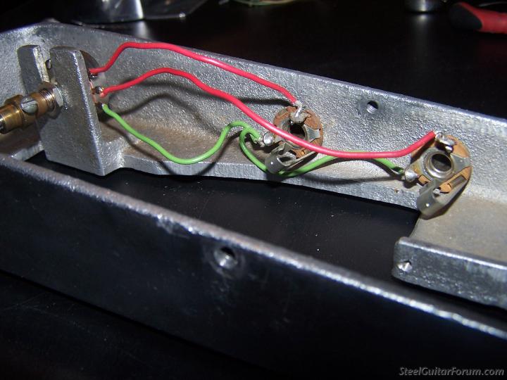 Shobud Volume Pedal Wiring & String winding pics - The Steel