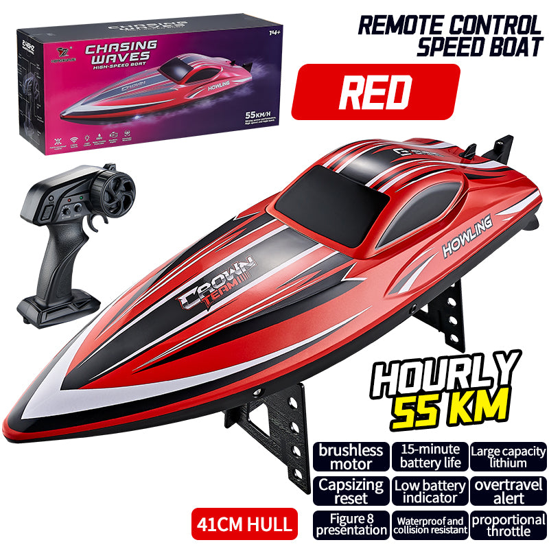 Buy Hongxunjie HJ818 PRO Brushless RC Boat - 55km/h Waterproof