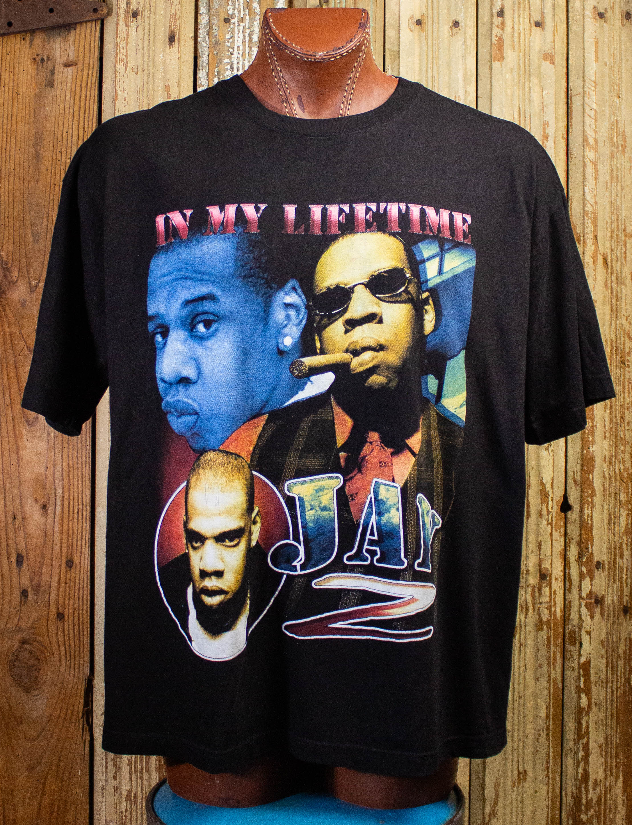 Vintage Jay Z DMX In My Lifetime Rap T Shirt 2000 2XL – Black Shag