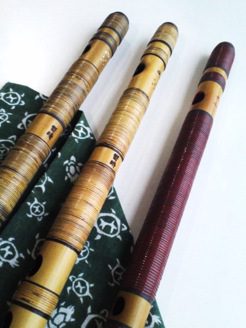 篠笛 蘭情管 唄用（ドレミ）朱総藤巻 七本調子 篠笛 蘭情管 唄用