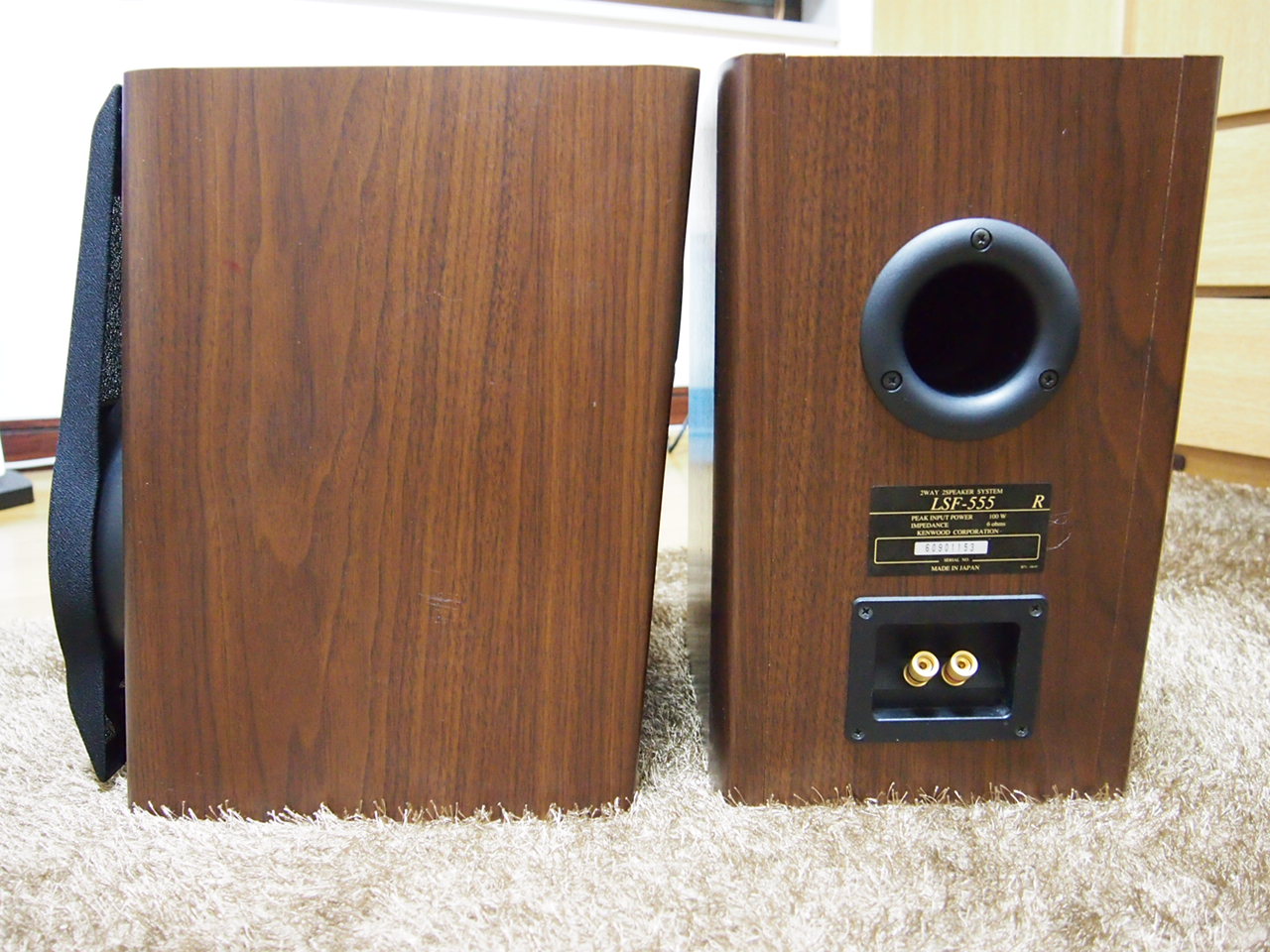 音OK KENWOOD 2ウェイスピーカー ペア LSF-555 KENWOOD スピーカー