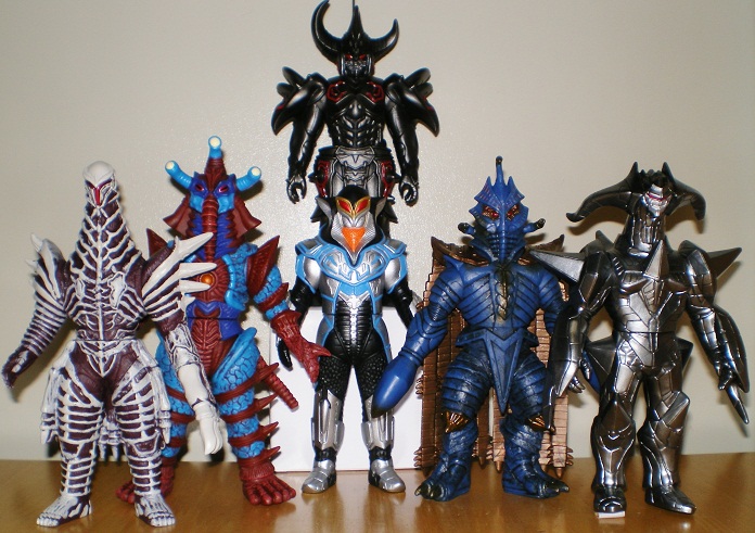 ウルトラ怪獣ソフビ ダークネスファイブ セット 大怪獣バトル