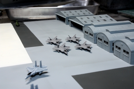 1/700 米軍基地ジオラマ 航空機付き 1/700自衛隊基地ジオラマ航空機付 1/