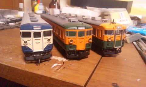 カツミ 111系関西線 中間車2両 鉄道模型